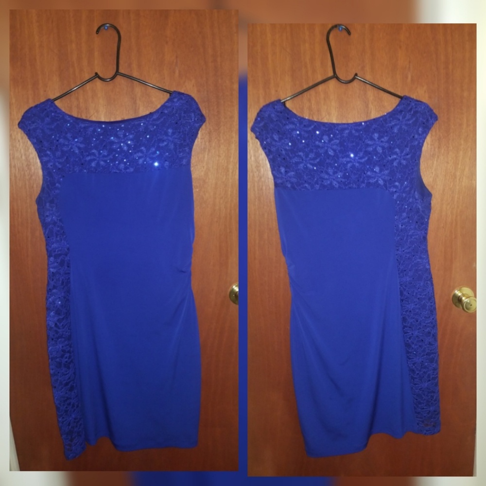 Classic dress with side lace